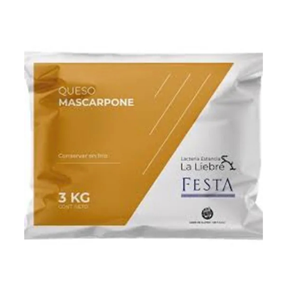 Mascarpone Festa 3Kg – Calidad profesional para pastelería gourmet