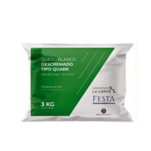 Queso Blanco Descremado Festa 3Kg – Ligero, saludable y rendimiento profesional